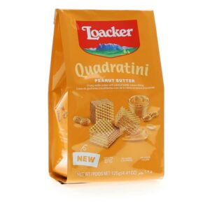 Loacker Quadratini Peanut Butter Filled Wafers 8.82oz 6ct